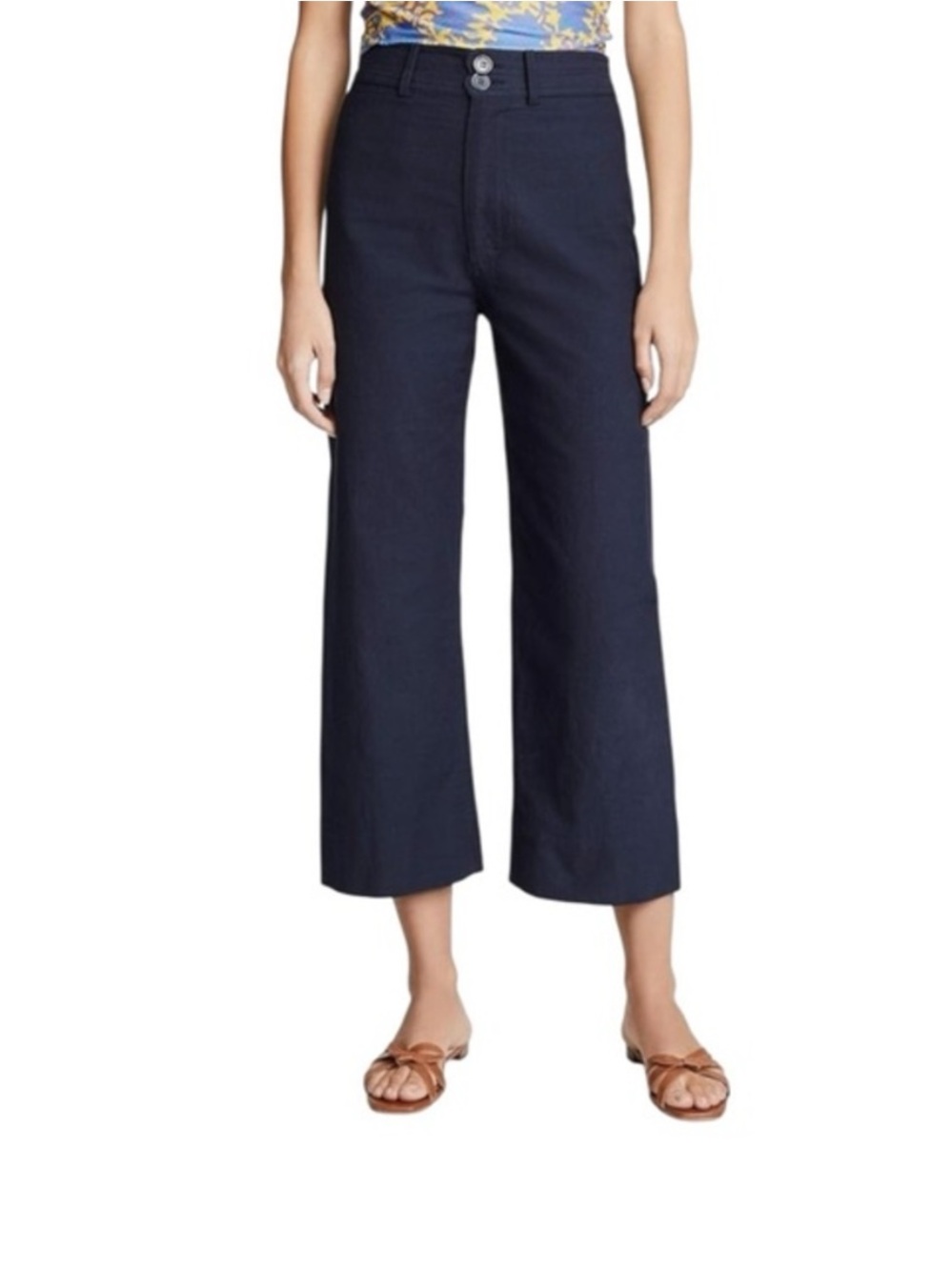 Apiece Apart navy Merida pants, size 10
